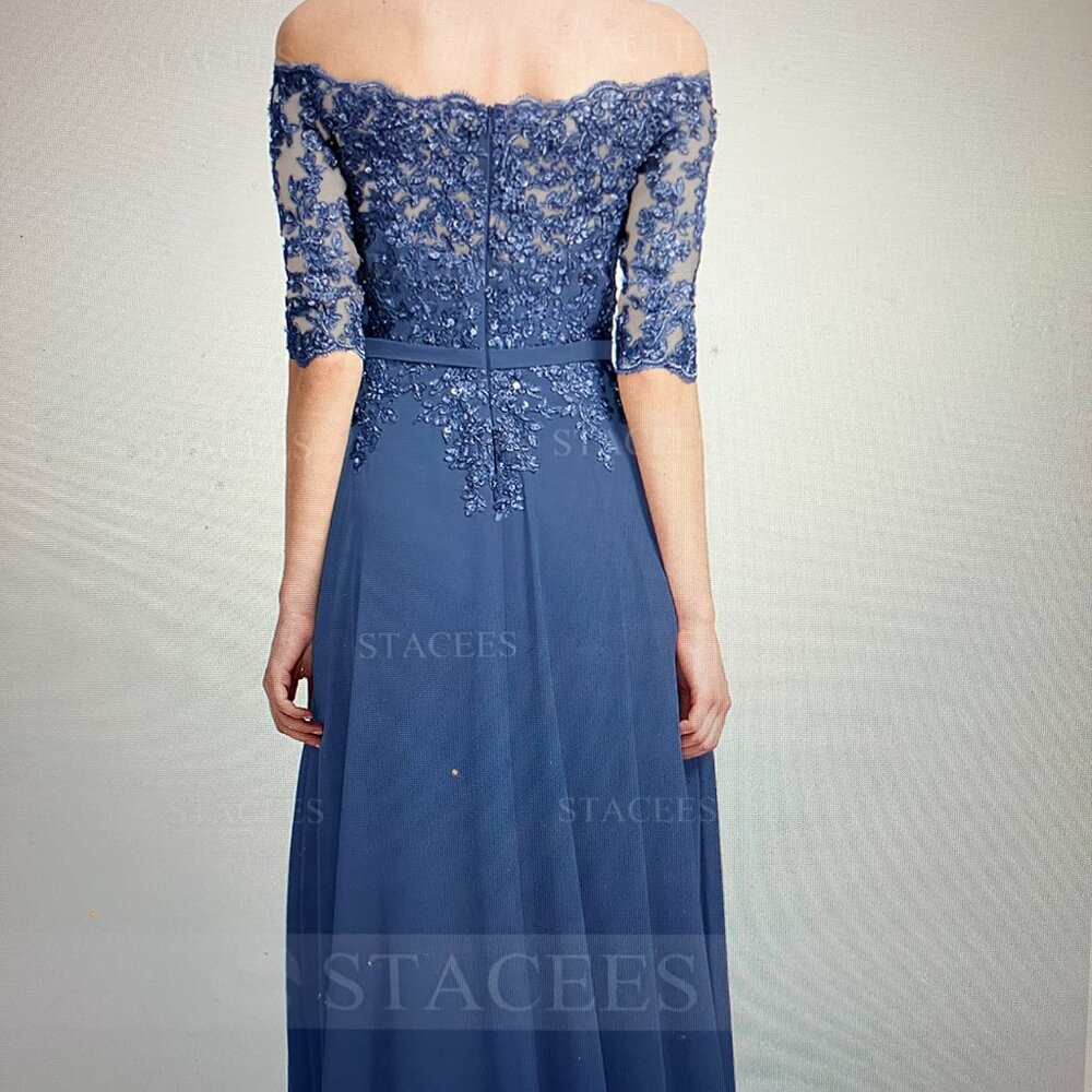 Slate Blue Dress - Picture 4 of 5